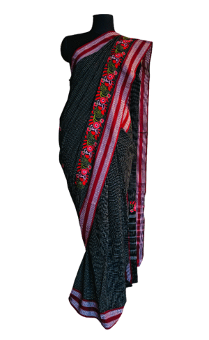 Designer kunbi black saree (Variant 1)