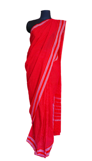 Red kunbi saree