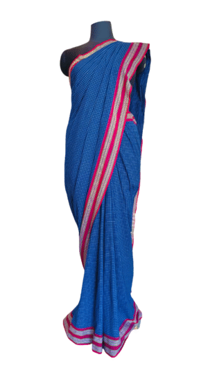 Royal blue kunbi saree