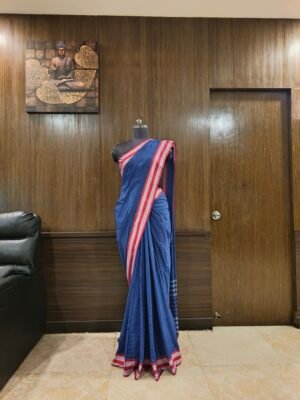 Royal blue kunbi saree